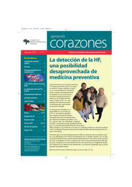 Boletín nº 17 - Fundación Hipercolesterolemia Familiar