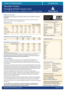 Aberdeen Global - Emerging Markets Equity Fund
