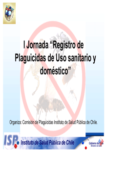 Plaguicidas - Instituto de Salud Pública de Chile