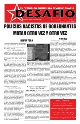 POLICÍAS RACISTAS DE GOBERNANTES MATAN OTRA VEZ Y