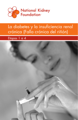 La diabetes y la insuficiencia renal crónica