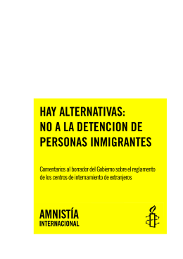 Hay alternativas: no a la detención de personas inmigrantes