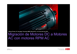 Migración de Motores DC a Motores AC con motores RPM AC