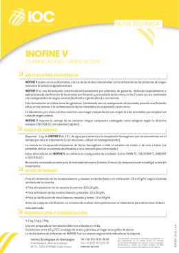 FT INOFINE V (ES) - Institut Oenologique de Champagne