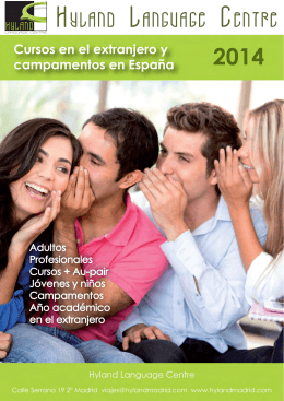 catálogo cursos extranjero 2014