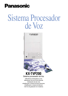 Panasonic KX-TVP200 Folleto