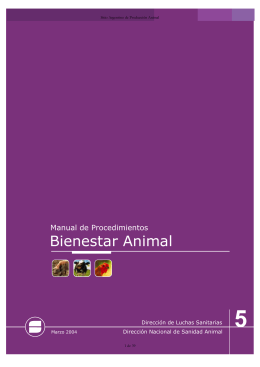 Bienestar Animal - Producción Animal