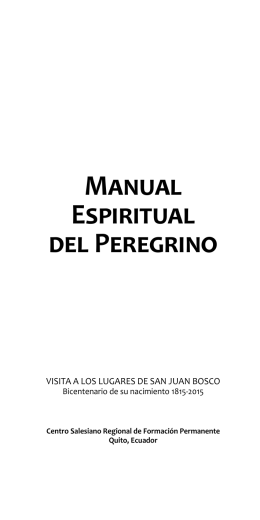 Manual Espiritual del Peregrino