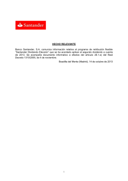 Información ``Santander Dividendo Elección`