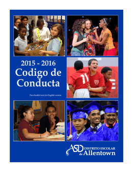 2015 - 2016 Codigo de Conducta