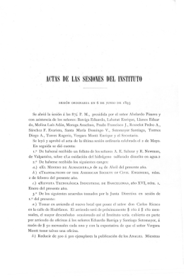 Actas de las sesiones del Instituto. [ 6 de Junio de 1893]