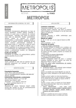 Ficha técnica METROPOX