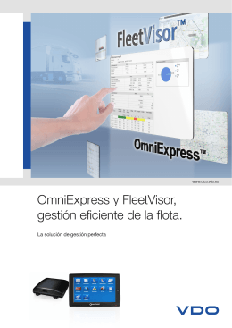 OmniExpress y FleetVisor, gestión eficiente de la flota.