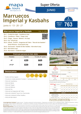 Marruecos Imperial y Kasbahs