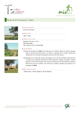 Ruta de El Carrascal: Lidón - Comarca Comunidad de Teruel