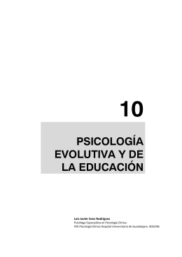 10 PSICOLOGÍA EVOLUTIVA Y DE LA EDUCACIÓN