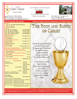060610 Bulletin - Saint Theresa Catholic Church