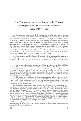La Congregación cisterciense de la Corona de Aragón y