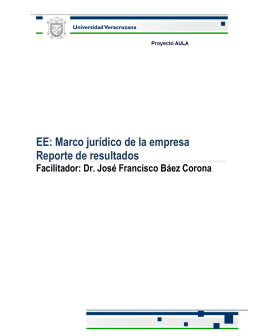 Reporte Báez - Universidad Veracruzana