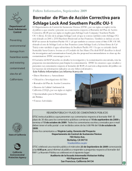 spanish Schlage Fact Sheet.indd - Visitacion Valley Redevelopment