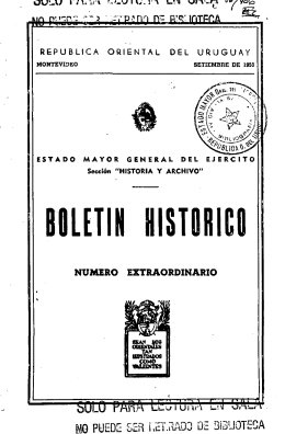BOLETÍN HISTÓRICO - La Biblioteca Artiguista