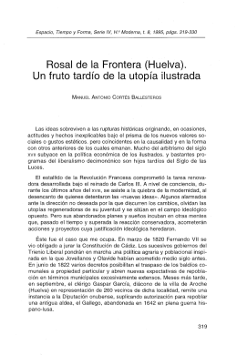 Rosal de la Frontera (Huelva). Un fruto tardío de la utopía - e