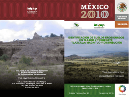 Identificación de Suelos Erosionados en Tlaxco y Terrenate, Tlaxcala