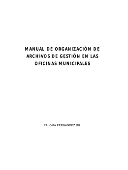 Manual de Organización de Archivos de Gestión en las Oficinas