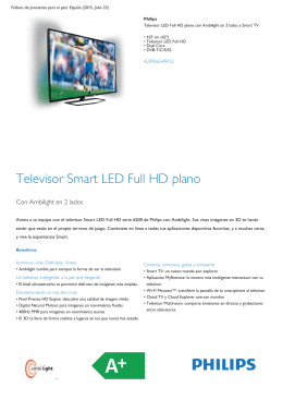 Televisor LED Full HD plano de 107 cm (42"), Ambilight