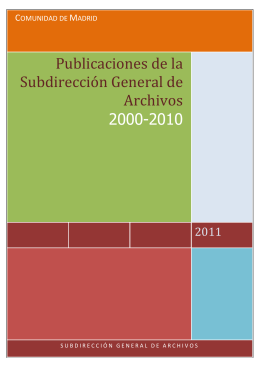Publicaciones 2000 – 2010