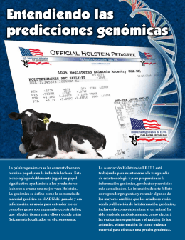 Entendiendo las predicciones genómicas