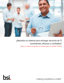 Manual del Ciente ISO/IEC 20000