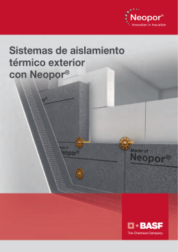Sistemas de aislamiento térmico exterior con Neopor