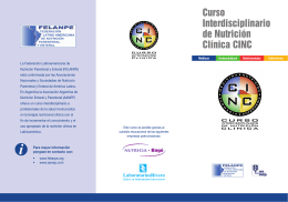 folleto - AANEP . Asociación Argentina de Nutrición Enteral y