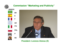 Commission “Marketing and Publicity”