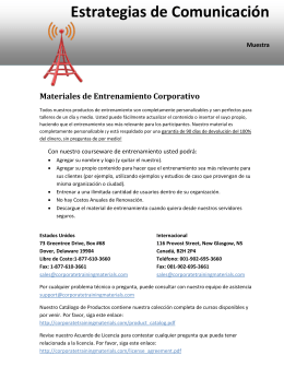 Estrategias de Comunicación - Corporate Training Materials