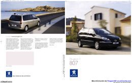 Catálogo del Peugeot 807