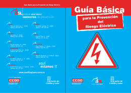 Guía Básica para la Prevención del Riesgo Eléctrico