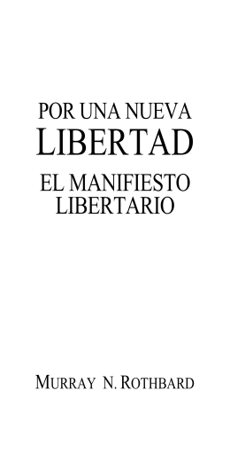 El Manifiesto Libertario