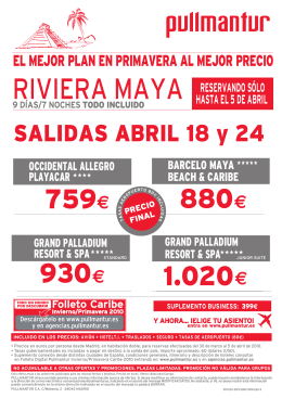 RIVIERA MAYA - Viajes NorteSur