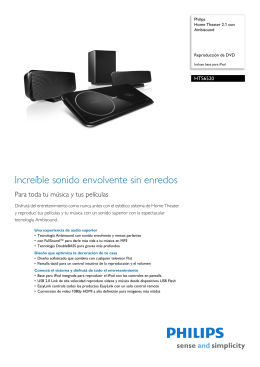 HTS6520/55 Philips Home Theater 2.1 con Ambisound