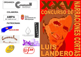 folleto concurso literario Luis Landero