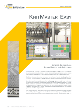 KnitMaster Easy, folleto del producto, ES (A00723)