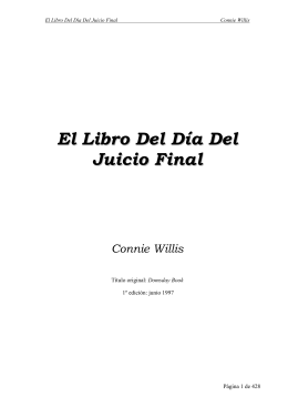 El Libro Del Día Del Juicio Final Connie Willis