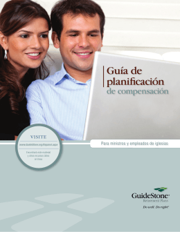 Guía de planificación - GuideStone Financial Resources