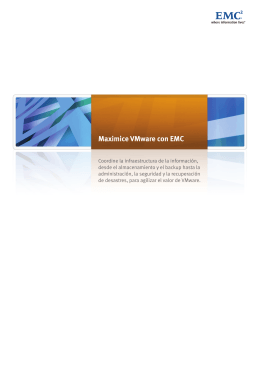 Maximice VMware con EMC