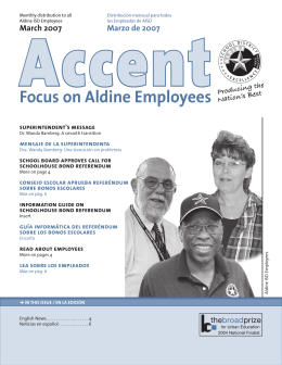 Focus on Aldine Employees - Aldine Independent School District
