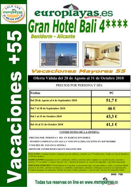 BND 708 GRAN HOTEL BALI - VACACIONES 55