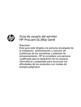 Guía de usuario del servidor HP ProLiant DL380p Gen8