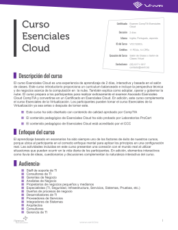Curso Esenciales Cloud